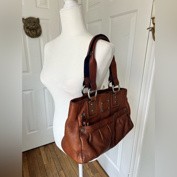 B Makowsky brown leather handbag - Picture 6 of 9